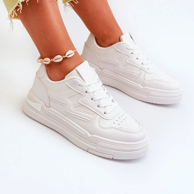 Sneakersy damskie Lynnette 38 Białe (5905677180107) - obraz 3