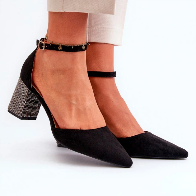 Жіночі босоніжки Anlitela 36 Чорні (5905677175783) - зображення 4