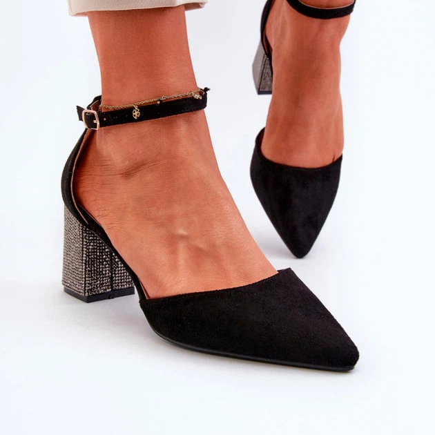 Жіночі босоніжки Anlitela 36 Чорні (5905677175783) - зображення 5