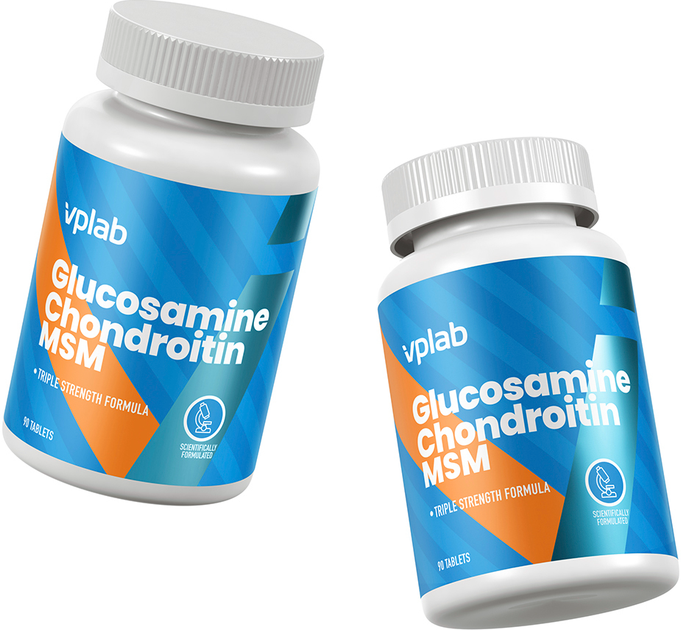 Дієтична добавка VPLab Glucosamine + Chondroitin + MSM 90 пігулок (5060255354490) - зображення 3