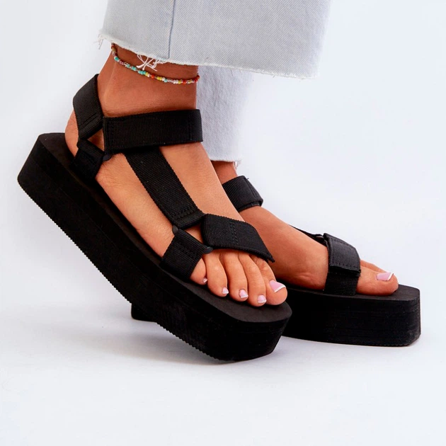 Жіночі сандалії Edireda 38 Чорні (5905677159967) - зображення 5