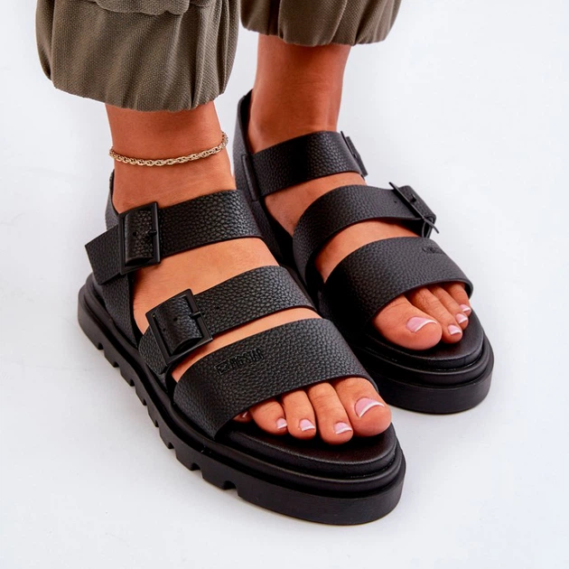 Sandały damskie płaskie Big Star NN274065 39 Czarne (5900714757717) - obraz 7