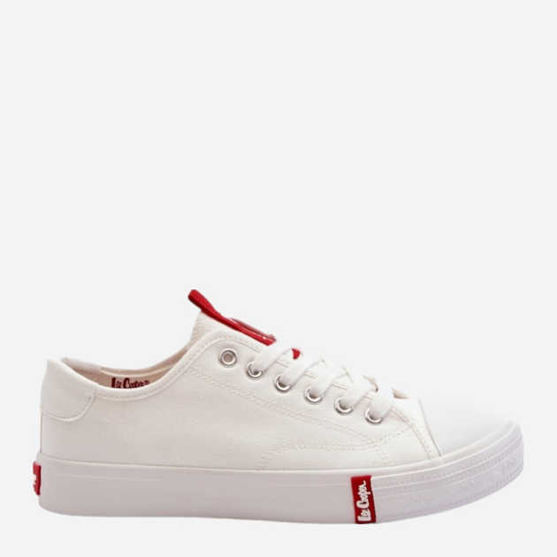 Trampki damskie materiałowe Lee Cooper LCW-24-31-2239 39 Białe (5904292147854) - obraz 1