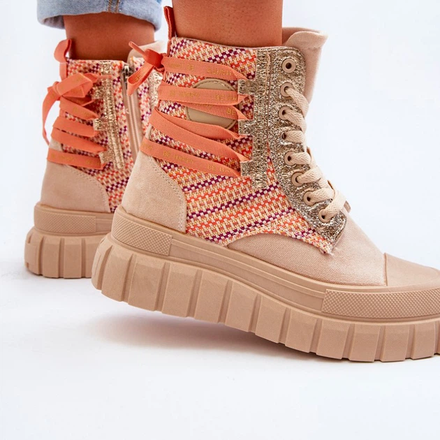 Жіночі черевики Kernia 38 Бежеві (5905677082135) - зображення 6