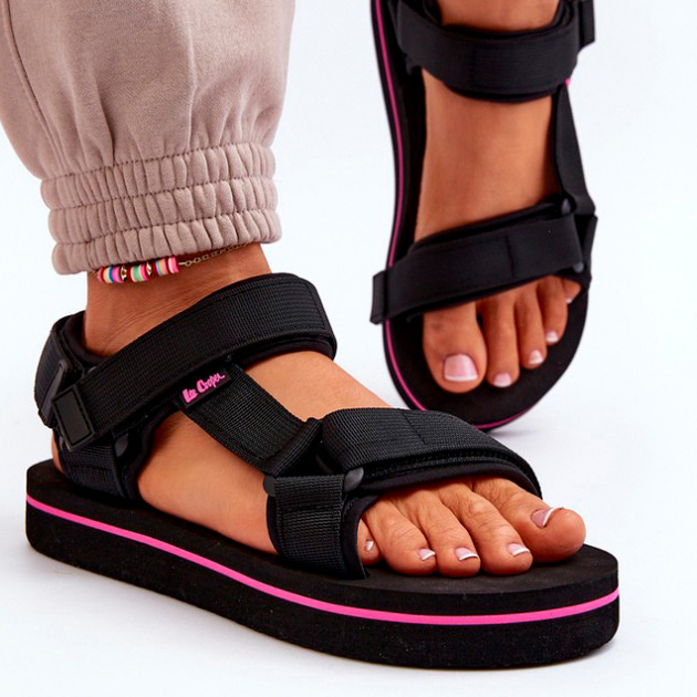 Жіночі сандалії Lee Cooper LCW-24-05-2751L 37 Чорні (5904292170678) - зображення 5