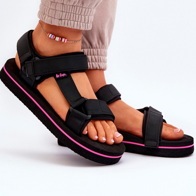 Жіночі сандалії Lee Cooper LCW-24-05-2751L 41 Чорні (5904292170715) - зображення 4