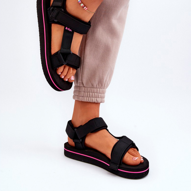Жіночі сандалії Lee Cooper LCW-24-05-2751L 41 Чорні (5904292170715) - зображення 7