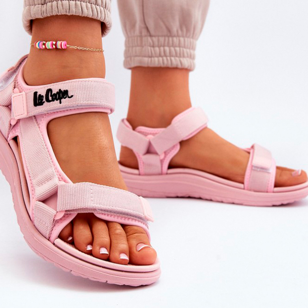 Жіночі сандалії Lee Cooper LCW-24-34-2613 36 Рожеві (5904292166572) - зображення 4