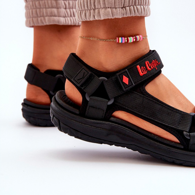 Жіночі сандалії Lee Cooper LCW-24-34-2615 38 Чорні (5904292166718) - зображення 7