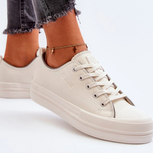 Trampki damskie z eko skóry Big Star NN274847 41 Białe (5900714735494) - obraz 3