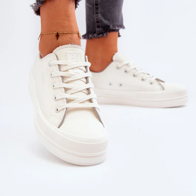 Trampki damskie z eko skóry Big Star NN274847 41 Białe (5900714735494) - obraz 5