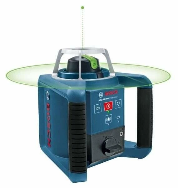 Ротационный лазерный нивелир Bosch Professional GRL 300 HVG в чемодане с приемником LR1, пультом RC1, держателем WM 4, акб, з/у, очками, мишенью (0601061701) - изображение 3