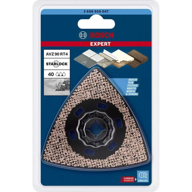 Шліфувальна платформа Bosch Expert Carbide-RIFF AVZ 90 RT2, зернистість 40 (2608900047) - зображення 2