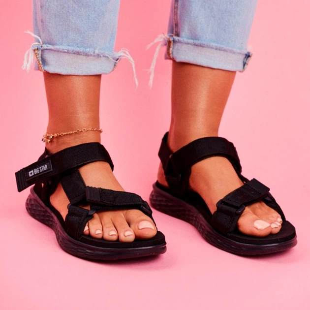 Sandały damskie sportowe Big Star FF274A600 38 Czarne (5900714233730) - obraz 4