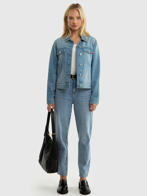 Джинсова куртка жіноча Big Star Gabriella 119 XL Блакитна (5900714775919) - зображення 3