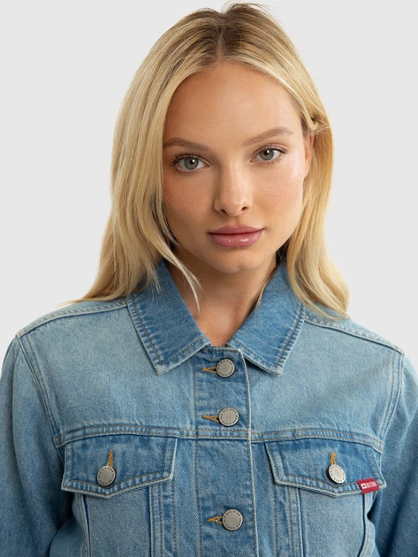 Джинсова куртка жіноча Big Star Gabriella 119 XL Блакитна (5900714775919) - зображення 4