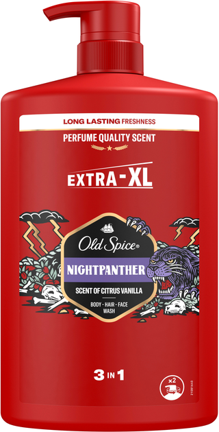 Акція на Гель для душу + шампунь Old Spice Night Panther 3 в 1 1 л від Rozetka