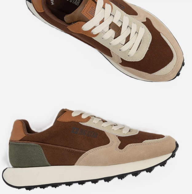 Чоловічі кросівки Big Star Nn174355 801 45 Бежеві (5900714767167) - зображення 6