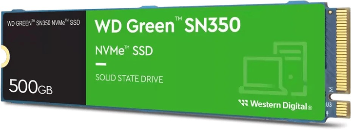 SSD диск Western Digital Green SN350 500GB M.2 NVMe PCIe 3.0 x4 TLC (WDS500G2G0C) - изображение 2