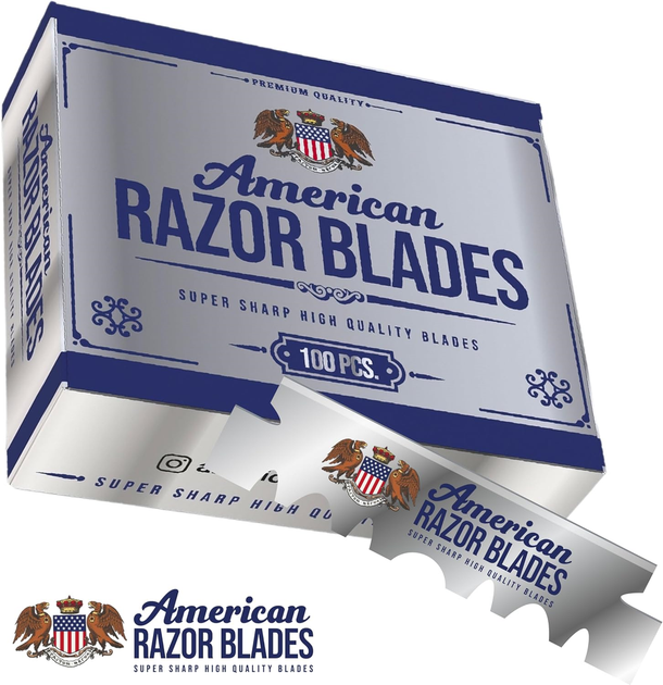 Леза American Razor Blades Single Edge Razor Blades 100 шт - изображение 2