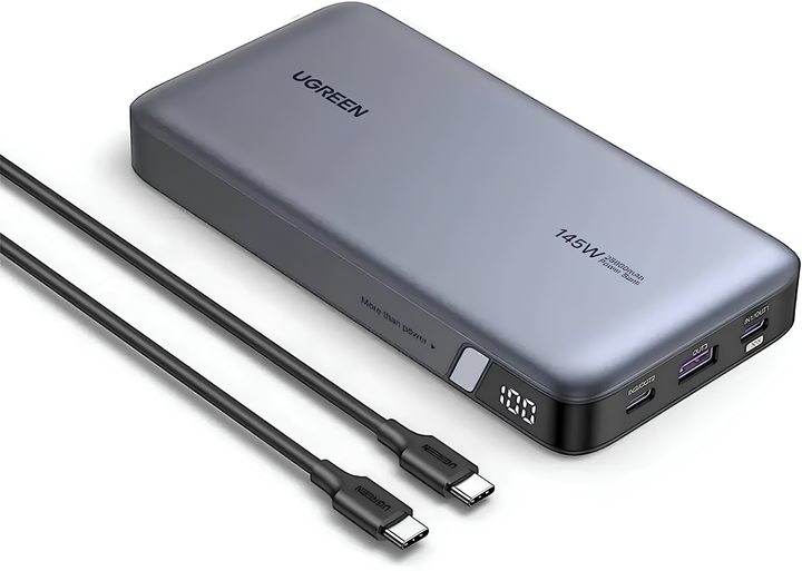 (美品)UGREEN セット 145W高出力 25000mAh Зовнішній акумулятор (павербанк) Ugreen 25000 mAh 145W 2x Type-C +
