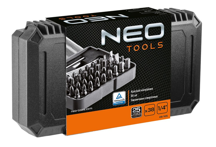 Набір насадок NEO Tools з тримачем 38 шт 06-105 (5907558402315) - зображення 6