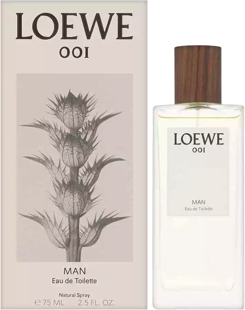 Туалетна вода для чоловіків Loewe 001 Man 75 мл (8426017072144) - зображення 1