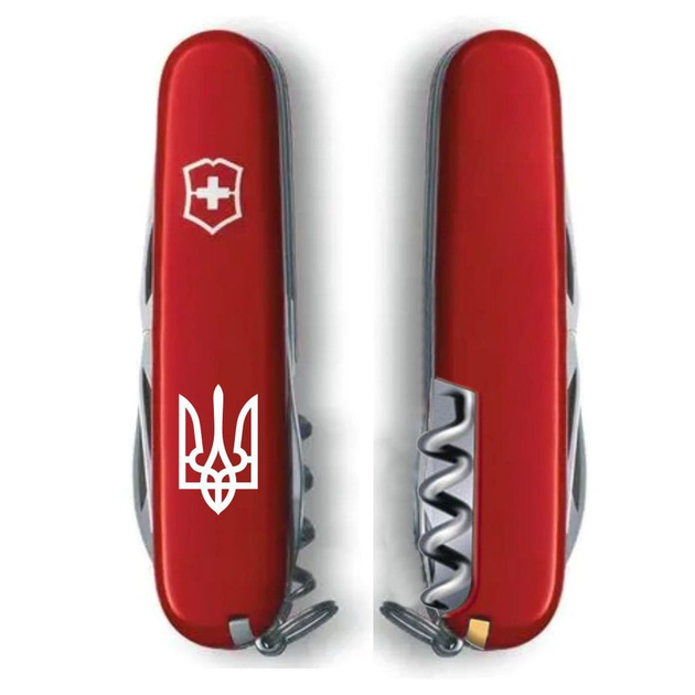 Ніж Victorinox Camper Ukraine Red "Тризуб білий" (1.3613_T0010u) - изображение 2