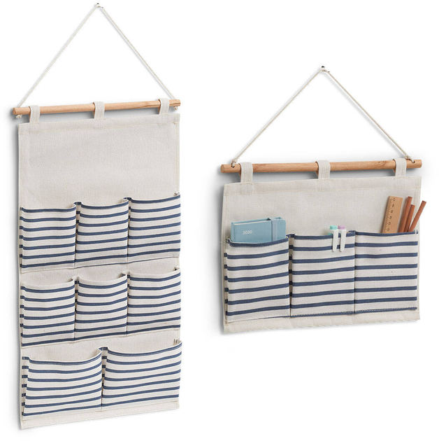 Organizer na ścianę Zeller Stripes z kieszeniami 35 x 60 cm (4003368142852) - obraz 6