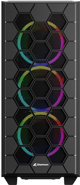 Obudowa Sharkoon Hex RGB Black (4044951037551) - obraz 2