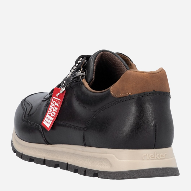 Buty sportowe męskie RIEKER B0504-00 43 (9UK) 28.5 cm Czarne (4061811337347) - obraz 7