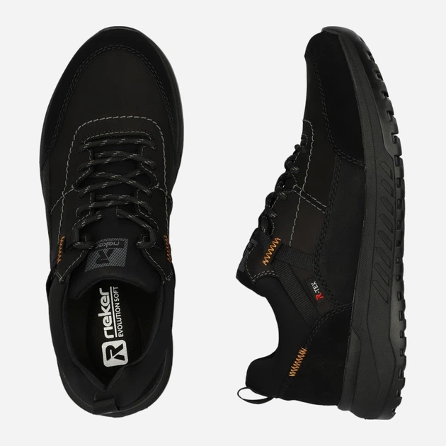 Sneakersy męskie RIEKER U0100-00 43 (9UK) 28 cm Czarne (4061811106677) - obraz 10