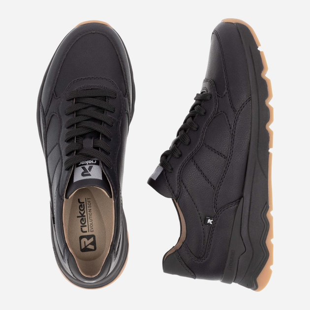 Buty sportowe męskie RIEKER U0904-00 42 (8UK) 28 cm Czarne (4061811409693) - obraz 10