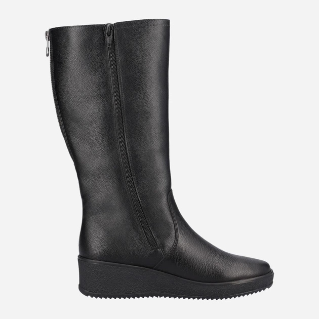 Zimowe kozaki damskie skórzane RIEKER Y4470-01 41 (7.5UK) 27 cm Czarne (4061811012718) - obraz 5