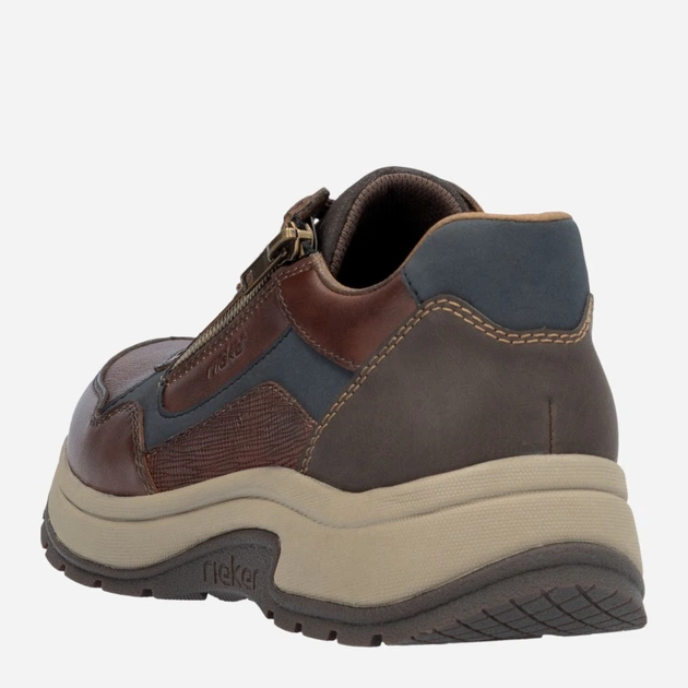 Sneakersy męskie RIEKER 11001-25 41 (7.5UK) 27 cm Brązowe (4061811416684) - obraz 7