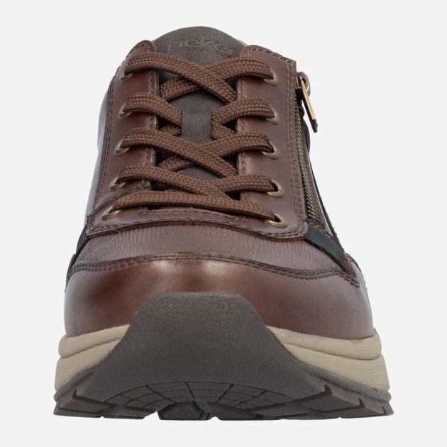 Sneakersy męskie RIEKER 11001-25 45 (10.5UK) 29.3 cm Brązowe (4061811416721) - obraz 6
