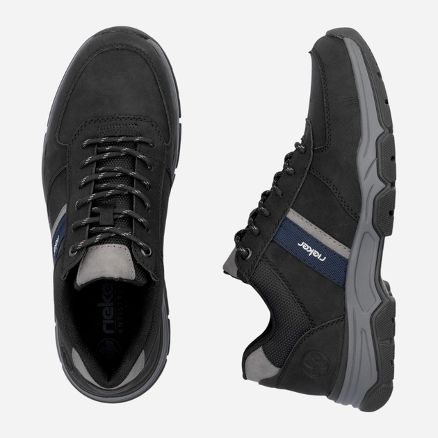 Buty sportowe męskie RIEKER 11211-01 46 (11UK) 30.3 cm Czarne (4061811441785) - obraz 10