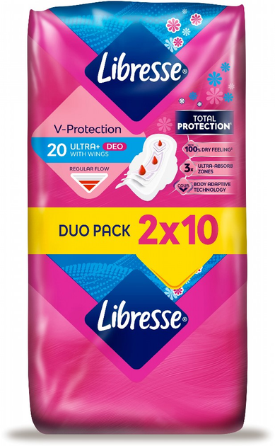 Прокладки гігієнічні Libresse Ultra Deo 4 краплі 20 шт (7322540356847) - зображення 2