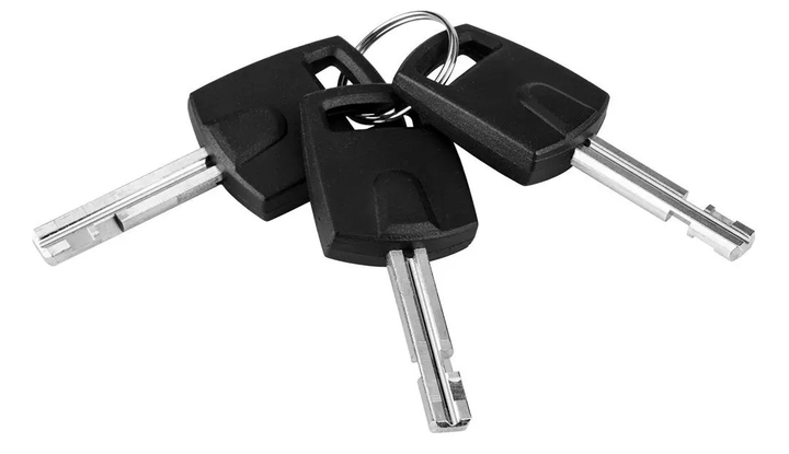 Zapięcie rowerowe NEO Tools antykradzieżowy składany 3 klucze 78 cm 0.62 kg 91-006 (5907558488371) - obraz 4