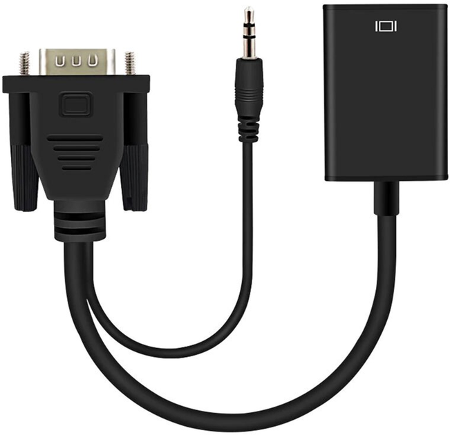Перехідник з VGA HDMI з аудіо та живленням (035i) - Фото 3 Перехідник з VGA HDMI з аудіо та живленням (035i) - зображення 3