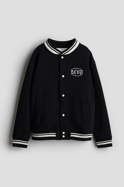 Бомбер H&M пх10324 чорний 134-140 