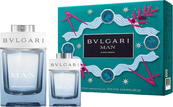 Набір для чоловіків Bvlgari Man Glacial Essence Парфумована вода 100 мл + Парфумована вода 15 мл (783320419300) - зображення 1