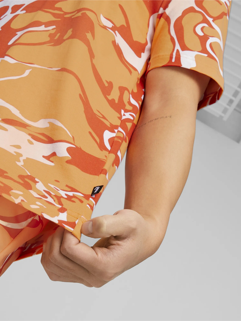 Koszulka męska z nadrukiem Puma Summer Splash Aop Tee 67709646 S Pomarańczowa (4065454655585) - obraz 5