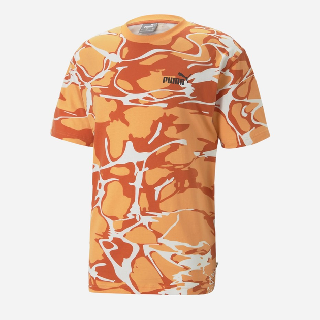 Koszulka męska z nadrukiem Puma Summer Splash Aop Tee 67709646 S Pomarańczowa (4065454655585) - obraz 6