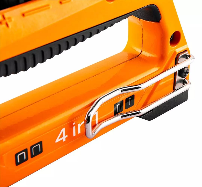 Мультифункціональний степлер 4 в 1 NEO Tools 6-14 мм алюміній скоби J G L E 16-030 (5907558454680) - зображення 4