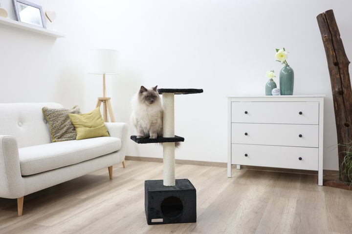 Будиночок для котів Kerbl Venus Sweet 85 см Чорний 81516 (4018653067505) - зображення 3