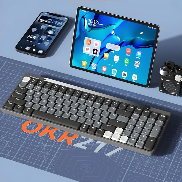 Клавиатура ACER OKR217 с комбинированным подключением через кабель. адаптер USB2.4ГГц, Bluetooth, с подсветкой - изображение 3