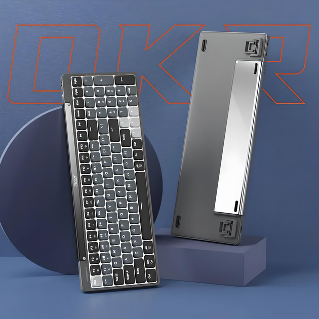 Клавиатура ACER OKR217 с комбинированным подключением через кабель. адаптер USB2.4ГГц, Bluetooth, с подсветкой - изображение 7