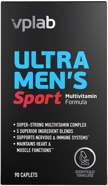 Multiwitaminy dla mężczyzn VPLab Ultra Men's Sport Multivitamin Formula 90 kapsułek (5060255351406) - obraz 1