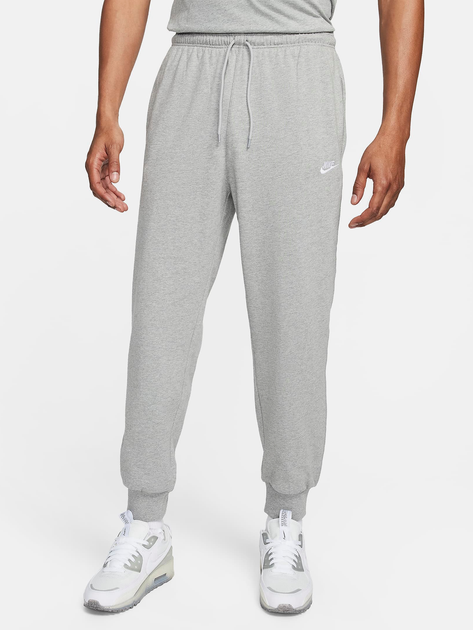 Акція на Спортивні штани чоловічі Nike M Nk Club Knit Jogger FQ4330-063 L Сірі від Rozetka